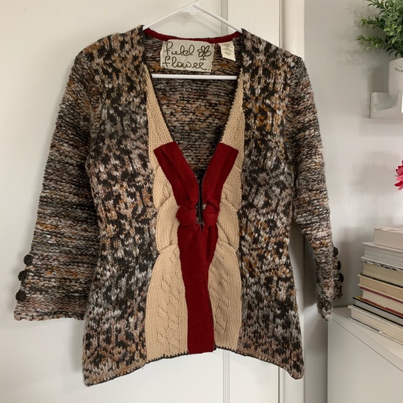 Anthropologie Sweaters - Field Flower chunky cardigan sweater